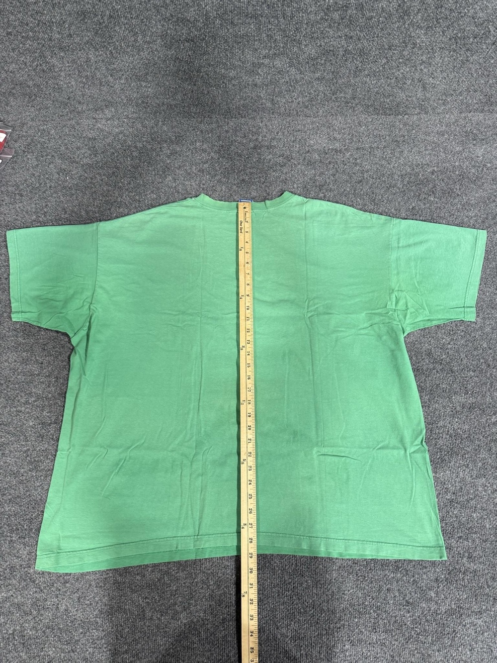 Vintage Champion Shirt Mens 2XL Green Solid Crewneck T-Shirt Tee USA Made Top - Picture 9 of 10